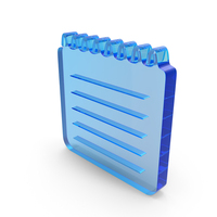 Note Pad Logo Glass PNG & PSD Images