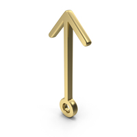 Arrow Cursor Shape Gold PNG & PSD Images