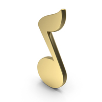 Music Symbol Gold PNG & PSD Images