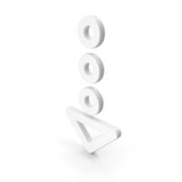 Down Arrow Shape White PNG & PSD Images