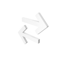 Arrow Left And Right Shape White PNG & PSD Images