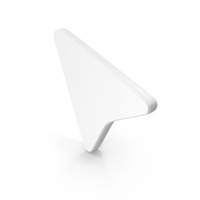 Cursor Icon Shape White PNG & PSD Images