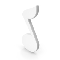 Music Symbol White PNG & PSD Images