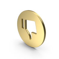Thumbs Down Shape Gold PNG & PSD Images