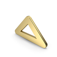 Triangle Shape Gold PNG & PSD Images