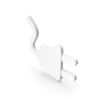 Plug Icon Shape White PNG & PSD Images
