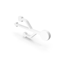 Usb shape White PNG & PSD Images