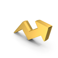 Stock Market Growth Arrow Gold PNG & PSD Images
