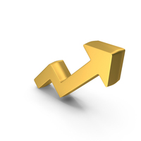 Stock Market Growth Arrow Gold PNG & PSD Images