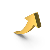 Stock Market Growth Arrow Gold PNG & PSD Images