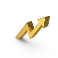 Stock Market Growth Arrow Gold PNG & PSD Images