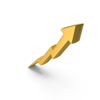 Stock Market Growth Arrow Gold PNG & PSD Images
