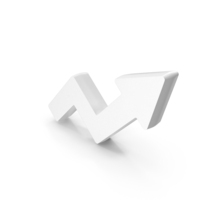 Stock Market Growth Arrow White PNG & PSD Images
