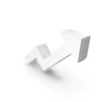 Stock Market Growth Arrow White PNG & PSD Images