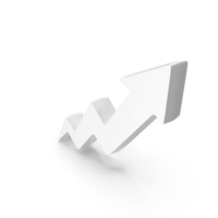 Stock Market Growth Arrow White PNG & PSD Images