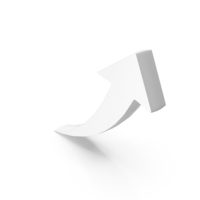 Stock Market Growth Arrow White PNG & PSD Images