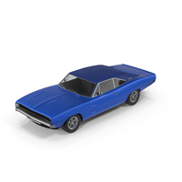 Dodge Charger RT Blue PNG & PSD Images