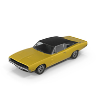 Dodge Charger RT Yellow PNG & PSD Images