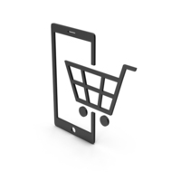 Black Symbol Online Shopping / Smartphone PNG & PSD Images