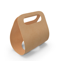 Kraft Paper Take Away Cup Holder One Cup PNG & PSD Images