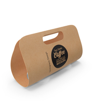 Mockup Two Seats Paper Cup Carrier PNG & PSD Images
