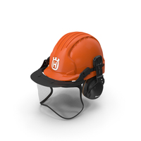 Orange Helmet Protect Head Husqvarna Forest PNG & PSD Images