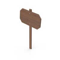 Signboard Dark Wood PNG & PSD Images