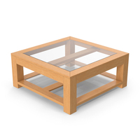 Wooden Coffee Table PNG & PSD Images