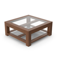 Coffee Table Dark Wood PNG & PSD Images