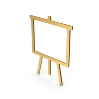 Presentation Board Gold Symbol PNG & PSD Images