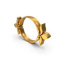 Small Rounded Border Circle Curved Frame Design Gold PNG & PSD Images