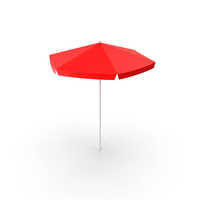 Beach Umbrella  Red Color PNG & PSD Images