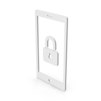 Locked Smartphone Symbol PNG & PSD Images