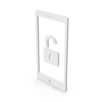 Unlocked Smartphone Symbol PNG & PSD Images