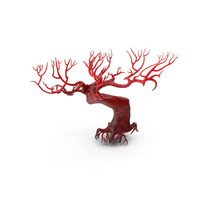 Leafe Less Evil Tree Plant Red PNG & PSD Images