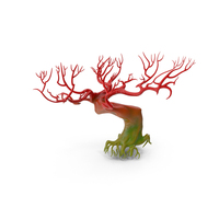 Leafless Evil Tree Plant Red green PNG & PSD Images