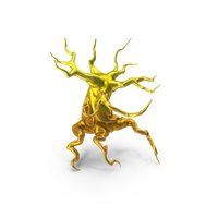 Magical Leafless Plant Tree Gold PNG & PSD Images