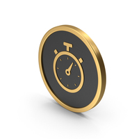 Gold Icon Timer PNG & PSD Images