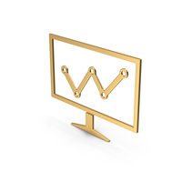Gold Symbol Monitoring / Bar Chart PNG & PSD Images
