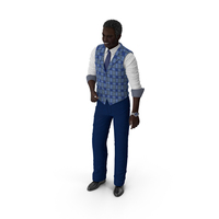 Afro American Grandpa Everyday Style Smiling PNG & PSD Images