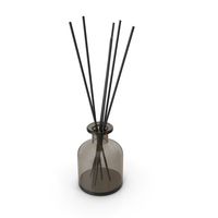 Aroma Reed Diffuser Bottle With Sticks PNG & PSD Images