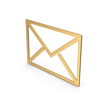 Message Gold Symbol PNG & PSD Images