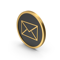 Gold Icon Message PNG & PSD Images