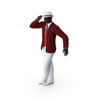 Old Afro American Man Party Outfit Dancing PNG & PSD Images