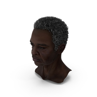 Afro American Grandpa Head PNG & PSD Images