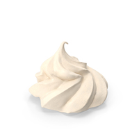 Caramel Meringue Ice Cream Cone PNG & PSD Images