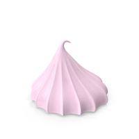 Meringue Cone Cookie Pink PNG & PSD Images