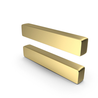 Equal Shape Gold PNG & PSD Images