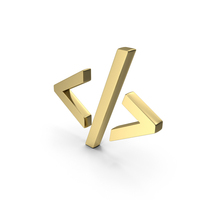 Coding SEO Symbol Shape Gold PNG & PSD Images