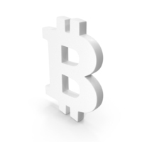 Bitcoin Shape White PNG & PSD Images